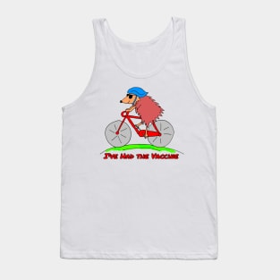 Vaccinated Cycling Hedgehog Tank Top